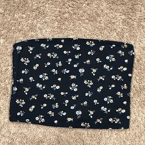 Hollister Black Floral Women's Tube Top